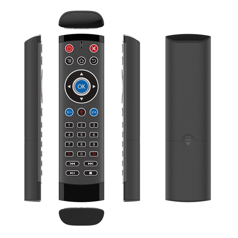Gyroscope Remote Control Smart 2.4GHz Wireless Voice Control Fly Air Mouse Remote For Android Box TV PC Windows And MacOS, Linux