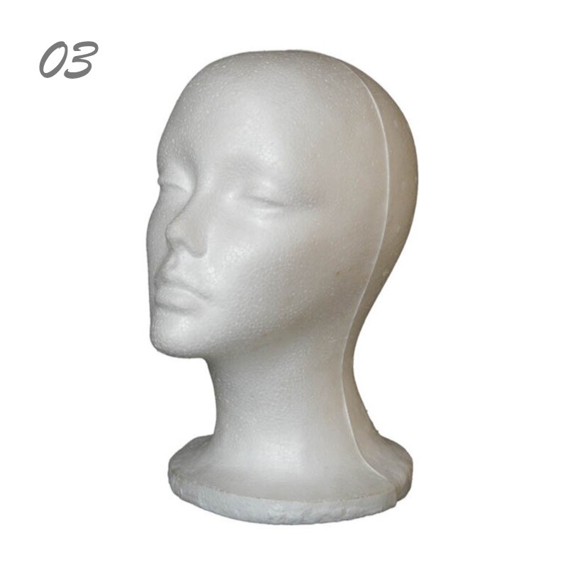 Foam Mannequin Head Hat And Wig Glasses Props Display Female Male Dummy Head Model Clothes Shop Adult Models Exhibition: 3