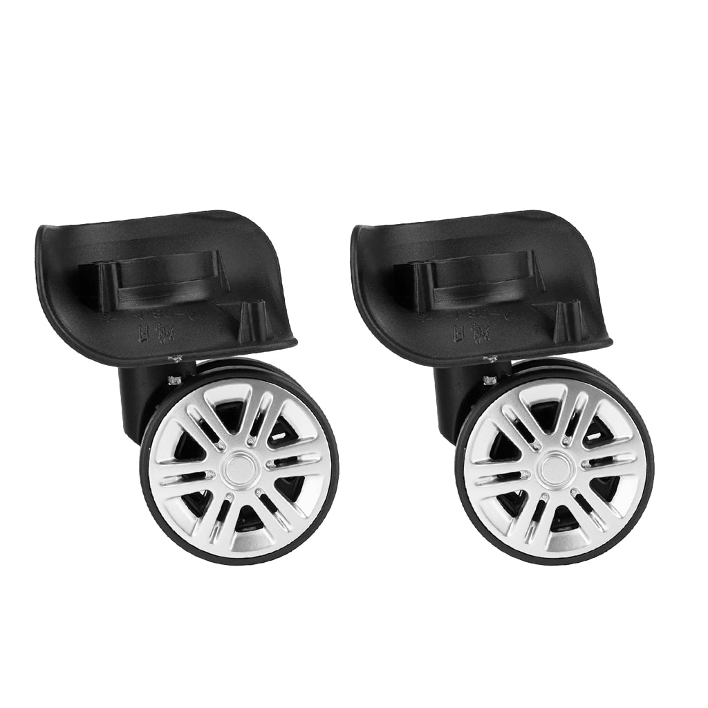Easy Install Safety 2x Single Wheel Plate Trolley Caster Pulley Suitcase