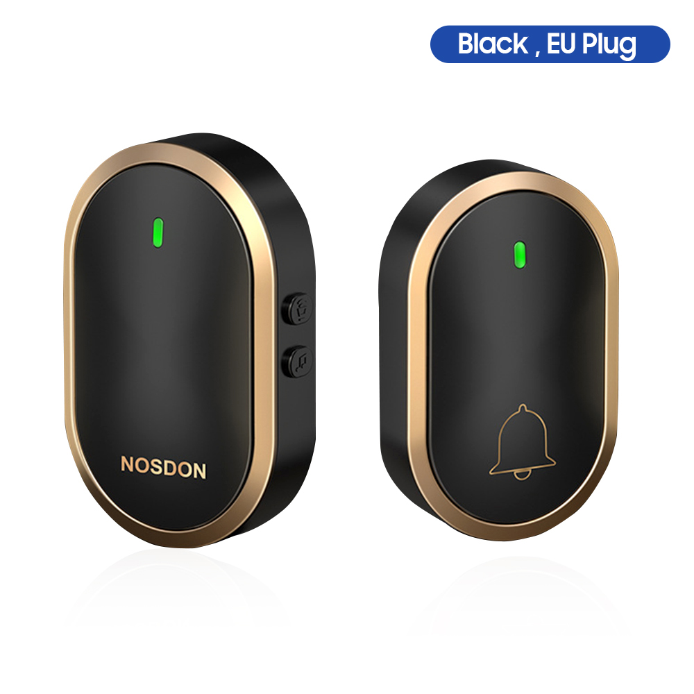 Video Doorbell Tuya Smart Video Doorbell Camera Intercom Outdoor Wireless Doorbell Motion for Residential Security (Nero