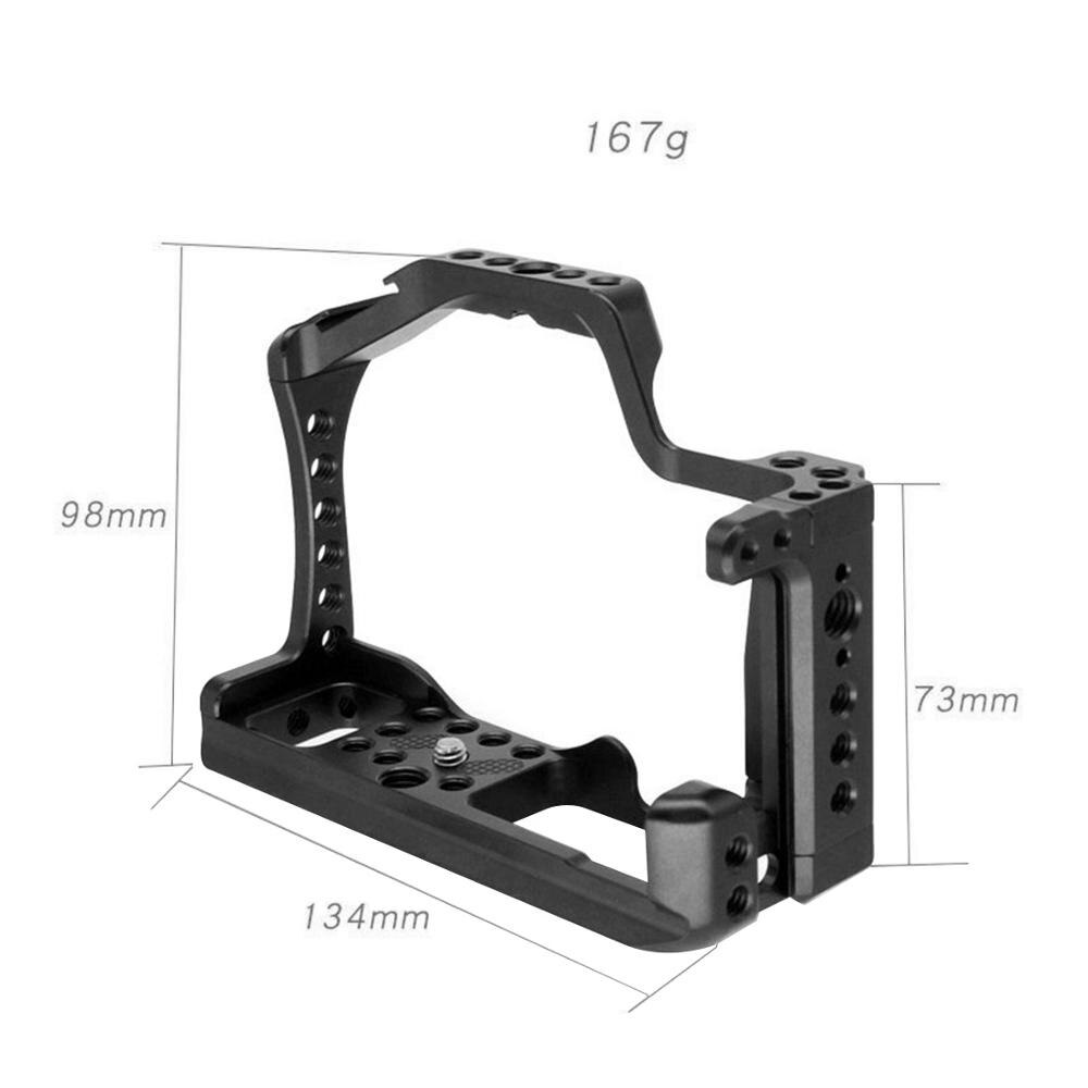 CNC Aluminum Camera Cage for Canon EOS M50 / M5 DLSR Case Cold shoe Mount Expansion Cover Quick-Rease Plate Support Photography