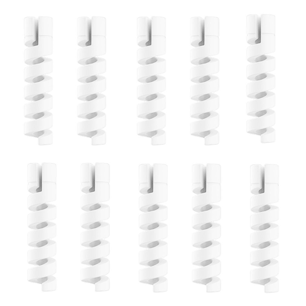 2-10Pcs Cable Protector Winder Wire Cord Organizer Cover for iphone USB Charger Cable Cord Spiral USB Cable Protection