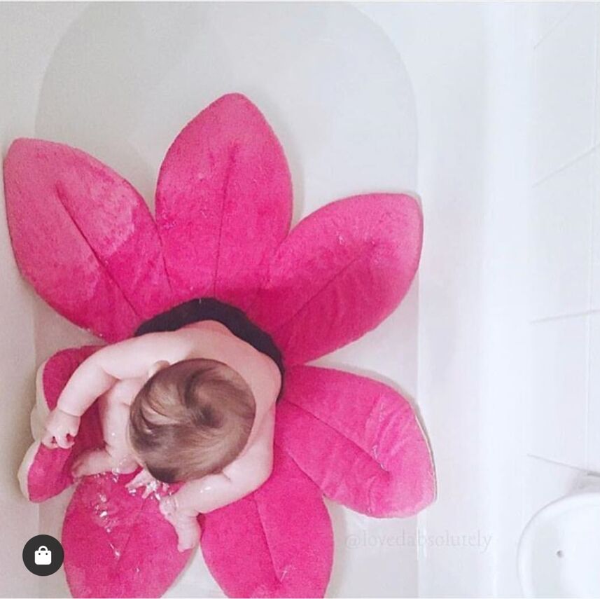 70cm nonslip baby brusebad badekar blomst pad pad spædbarn nyfødt sikkerhed sikkerhed bad support pude bloem dårlige måtter bruser sæde