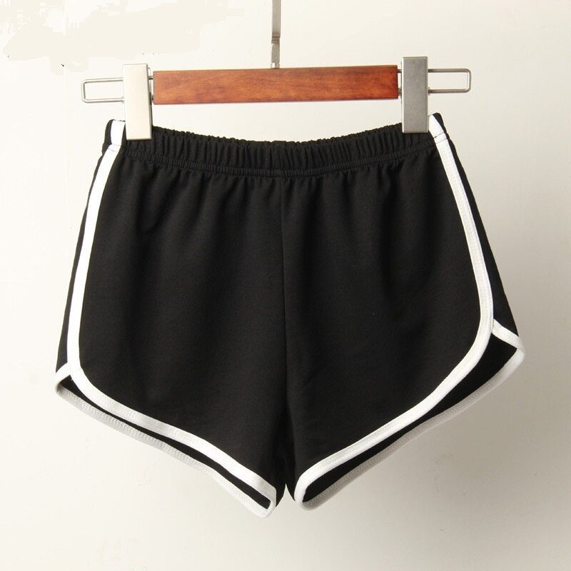 Short de sport pour femmes, couleur bonbon, Anti-vide, slim, décontracté, taille élastique, plage, pantalon court, été