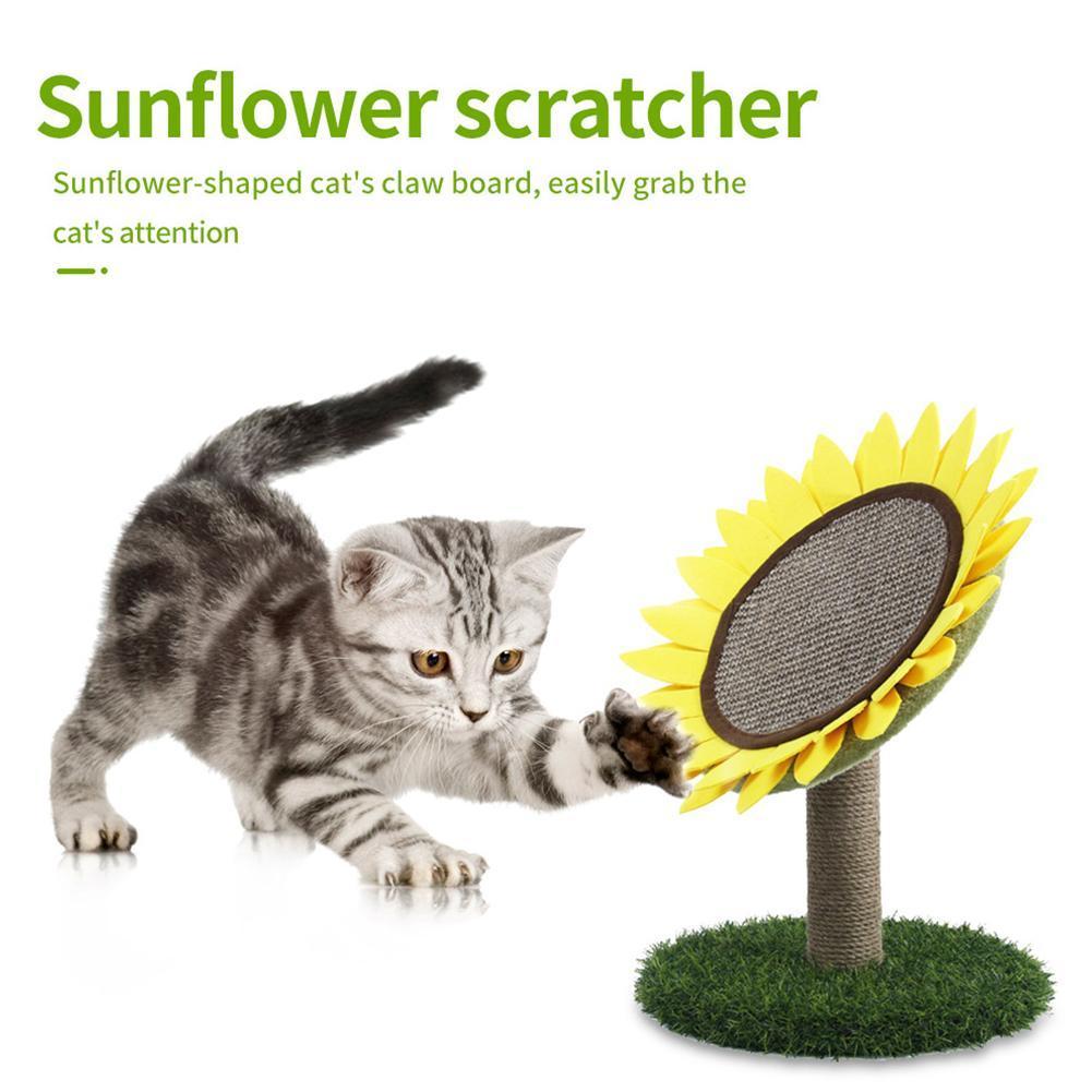 Cat Tree Bed with Scratching Post with Sisal Covered Climbing Activity Tower 2-in-1 Scratching Post and Bed