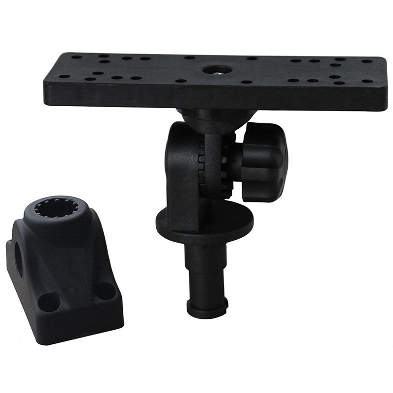 Universal Marine Electronic Fish Finder Mount Fishfinder GPS Plate Rotating Boat Supporter
