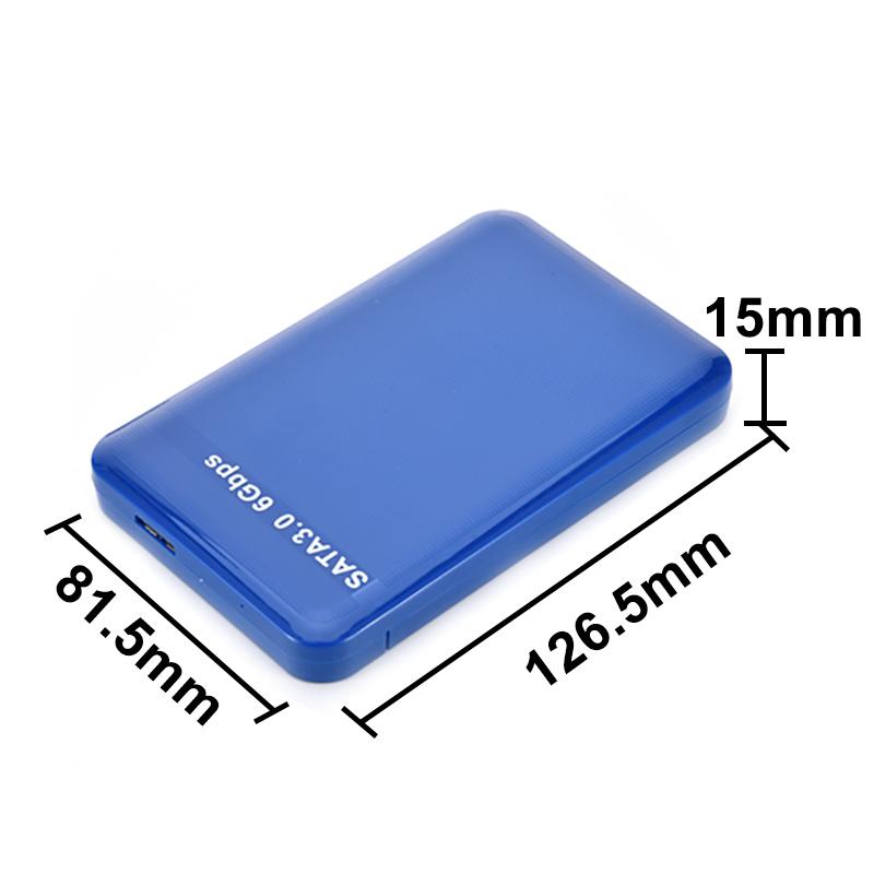 2.5 "USB3.0 SATA3.0 HDD Harde Schijf Externe HDD Behuizing Case Tool Gratis 6 Gbps Ondersteuning 3 TB UASP protocol