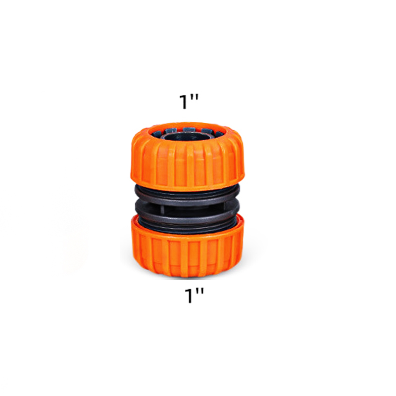 Adaptateur rapide pour tuyau d'arrosage, 1/2 "3/4" 1 ", 12mm 19mm 25mm, réparation de connecteur en plastique, connecteur de tuyau étendu, système d'irrigation: Argent