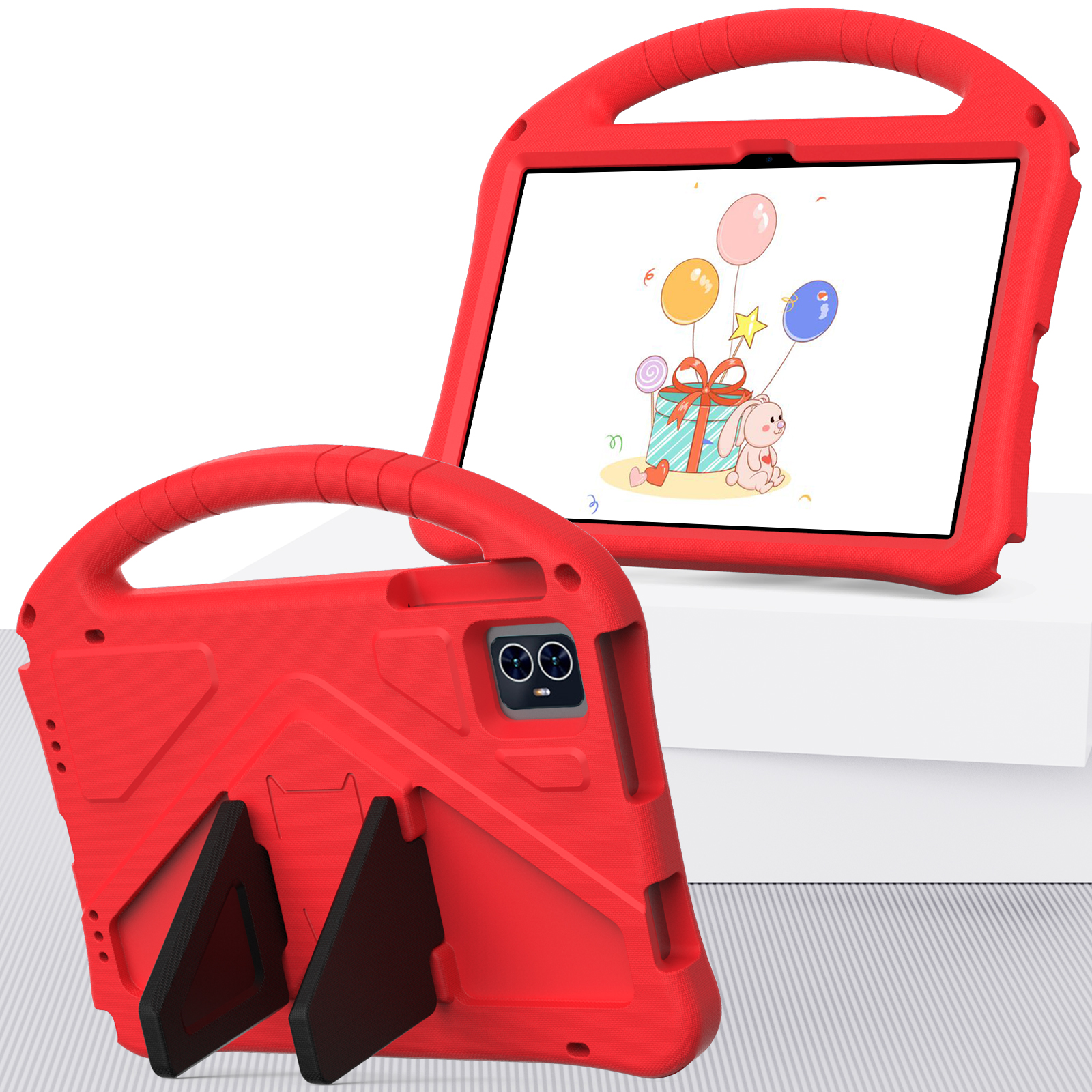 Til acer iconia tab  m10 10.1 " tablet-pc-etui, børnesikkerhed, stødsikkert eva-skum, bærbart cover med bagstøtte: Gul