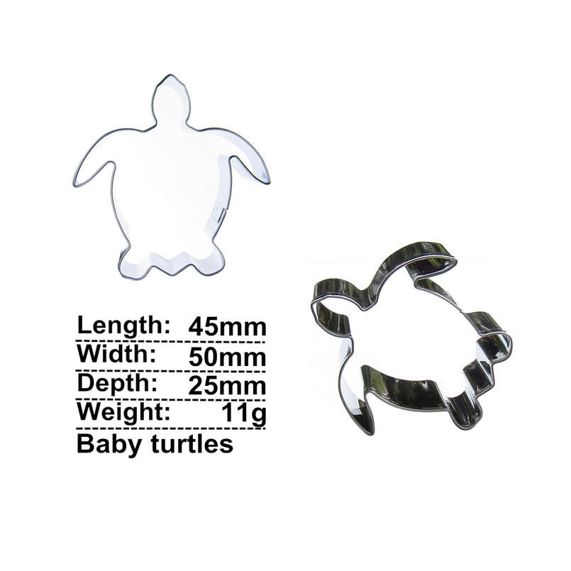 Sheep shark Bat fish turtle violin shell woman Cookie Cutter Biscuit Press Stamp Embosser Sugar Pasty Cake DIY Baking Mould