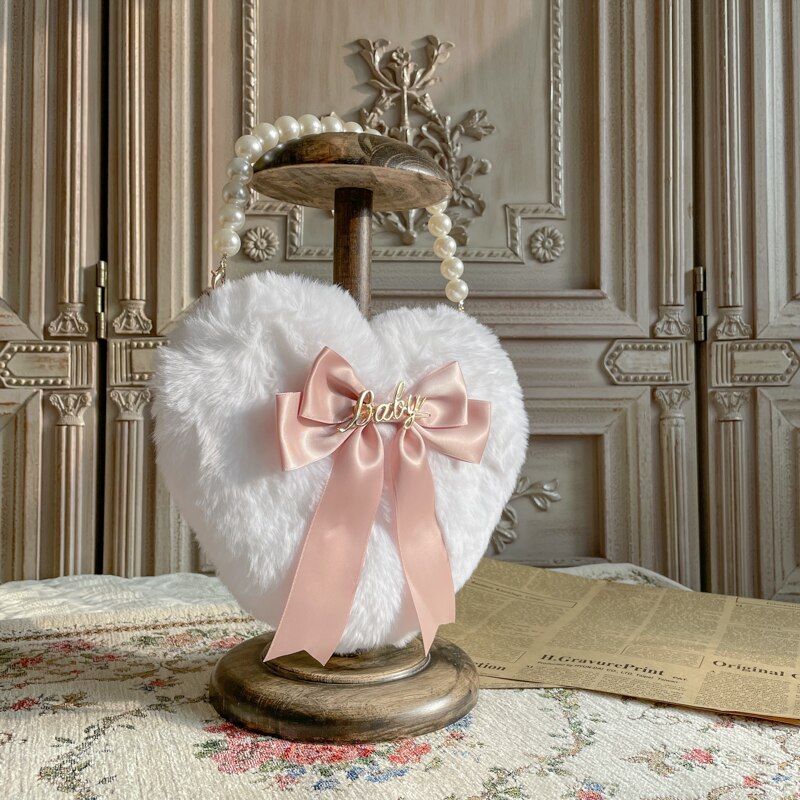 Lolita Original casera blanca para hacer a mano, linternas de amor suaves, bowknot, portátil