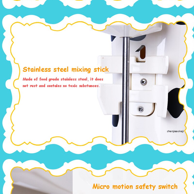 Milkshake machine cartoon Milk Shake Machine single-head Drink mixer Make Milks Foam/Milkshake Bubble Tea Machine for home 220v