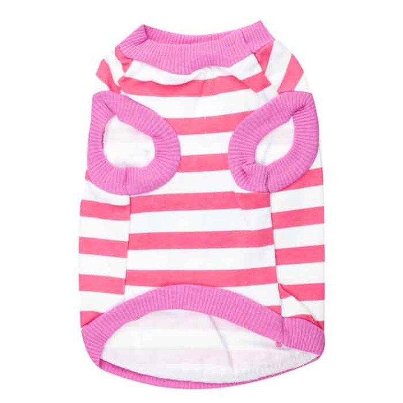 Venda quente de Verão Camisa Colete Roupas Casaco Pet Gato Filhote de Cachorro Do Gato 100% Coletes de Algodão Listrado BIG EYES Imprimir Roupas Para cães Trajes