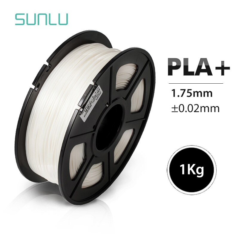PLA Plus 3D Printer Filament 1kg 1.75mm Good Toughness PLA+/PLA Accuracy Dimension +/-0.02 Grey Color FDM 3D Printing Material: PLA PLUS  WHITE
