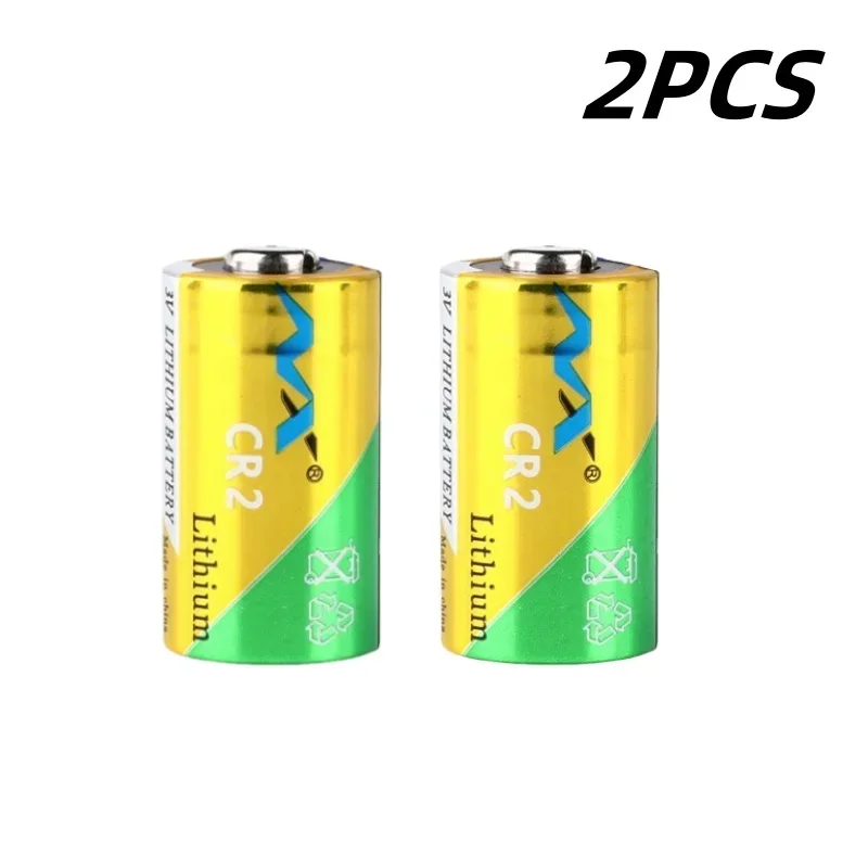 2-50pcs CR2 3V Bateria de Lítio 900mAh 15*27mm CR15270 Bateria de Substituição - Não Recarregável: YELLOW