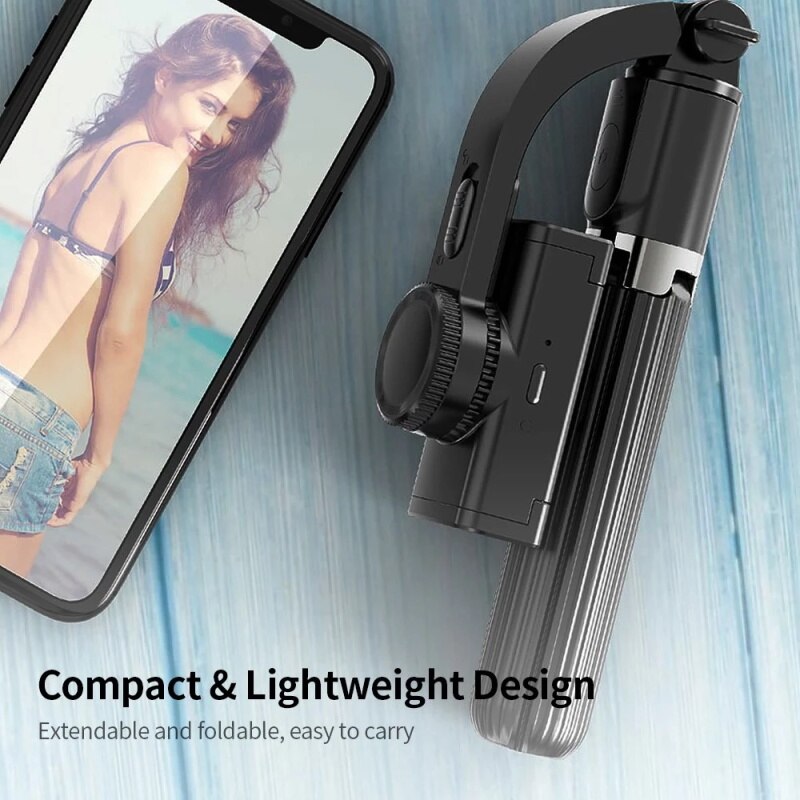 L08 l07 bluetooth handheld gimbal stabilisator selfie stick met statief anti-shake verstelbare selfie standaard zelfontspanner artefact staaf