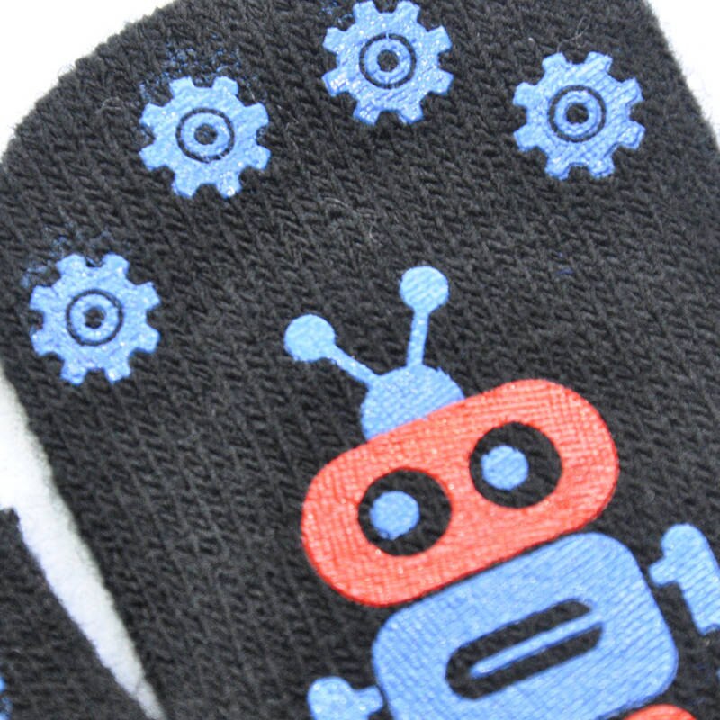Balleenshiny Kinderen Winter Warm Koud Baby Handschoenen Schattige Kleine Robot Patroon Afdrukken Antislip Gebreide Kids Handschoenen Jongen meisjes