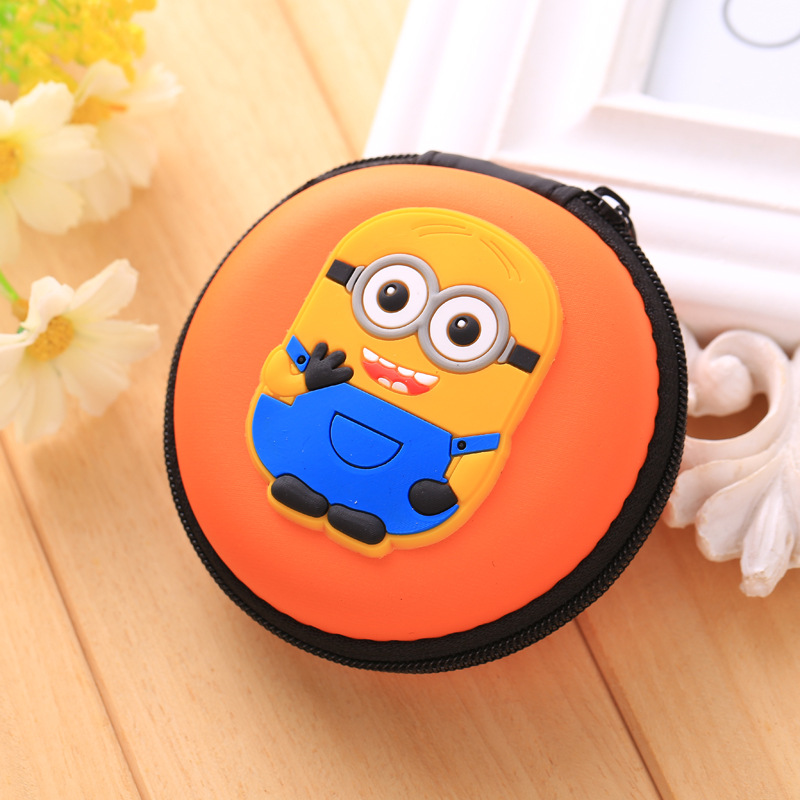 lovely Cartoon Mini Zipper Protective Headphone Case Pouch Earphone Storage Bag Soft Headset Earbuds Box USB Cable headset bags: 12