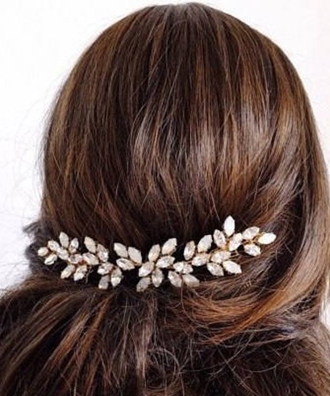 Accesorios para el cabello de boda con diamantes de imitación, tocado de novia de oro plateado, peine para el cabello, tocado para mujer, adornos