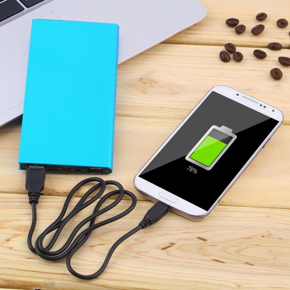 20000 Mah Power Bank Dual Poorten Voeding Voor Telefoon Met Led Licht Opladen Powerbank Mobiele Telefoon Externe Batterij Oplader