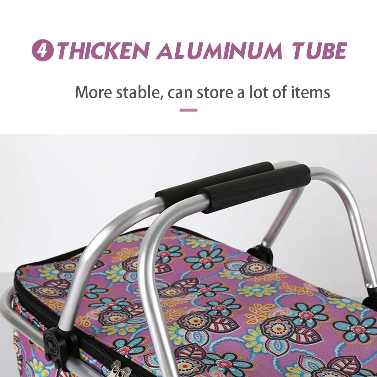 Folding Picnic Basket Insulated Fresh Outdoor Food Box Hiking Camping Lunch Box Portable Shopping Bag 9 Style Waterproof Ice Bag