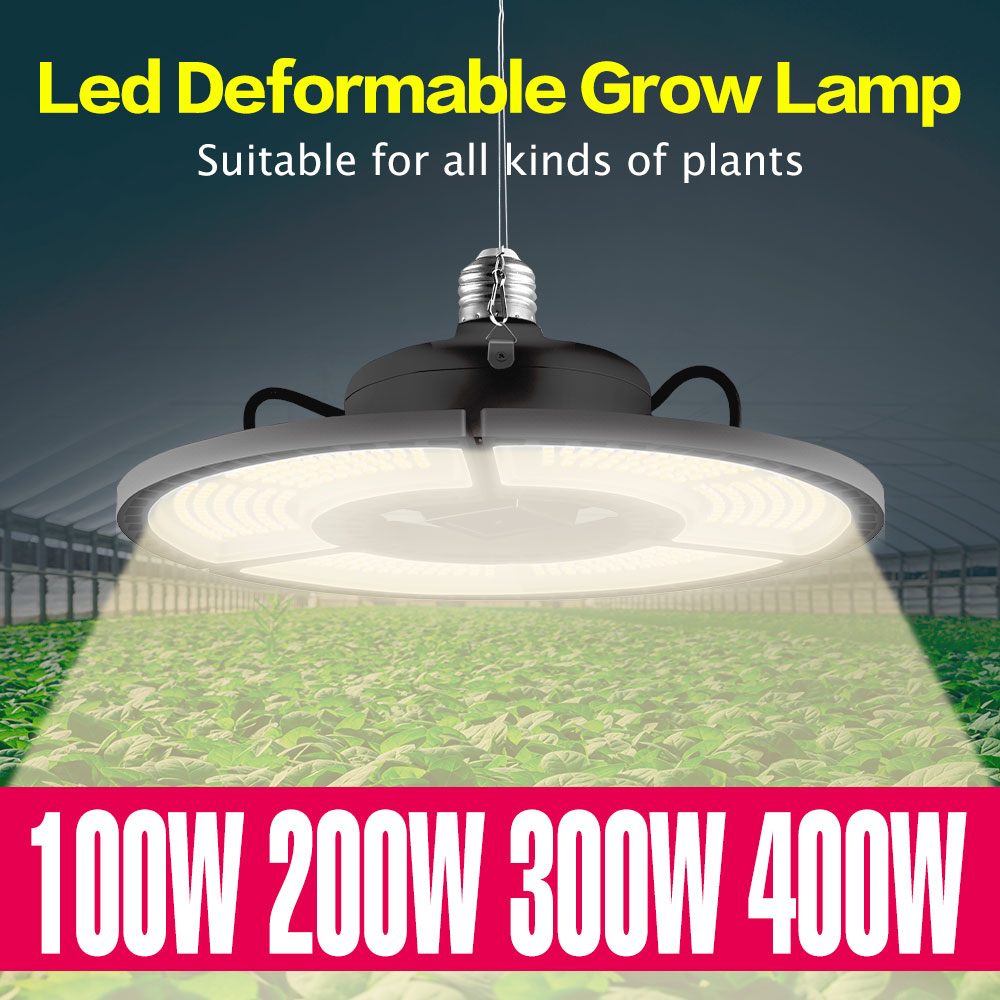 Lampe horticole blanche de croissance, E27 LED, 100/200/300/400W, LED W, LED W,, éclairage horticole de plantes, E26, spectre complet