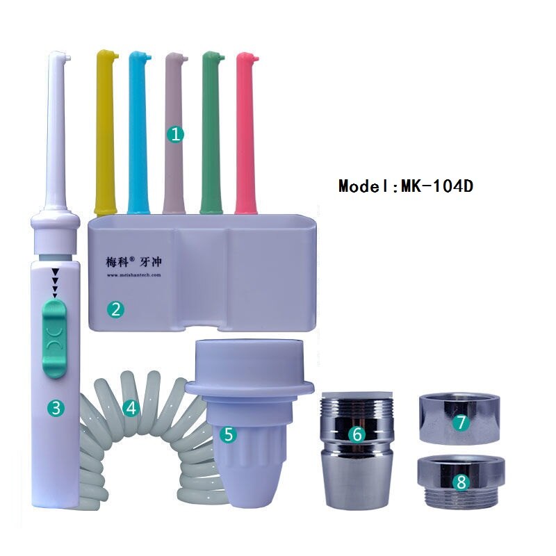 Wasser Zahn Flosser Wasserhahn Munddusche Wasser Jet Zahnseide Zahn Irrigator Zahn wählen Oral Bewässerung Zähne Reinigung Maschine: MK-104D