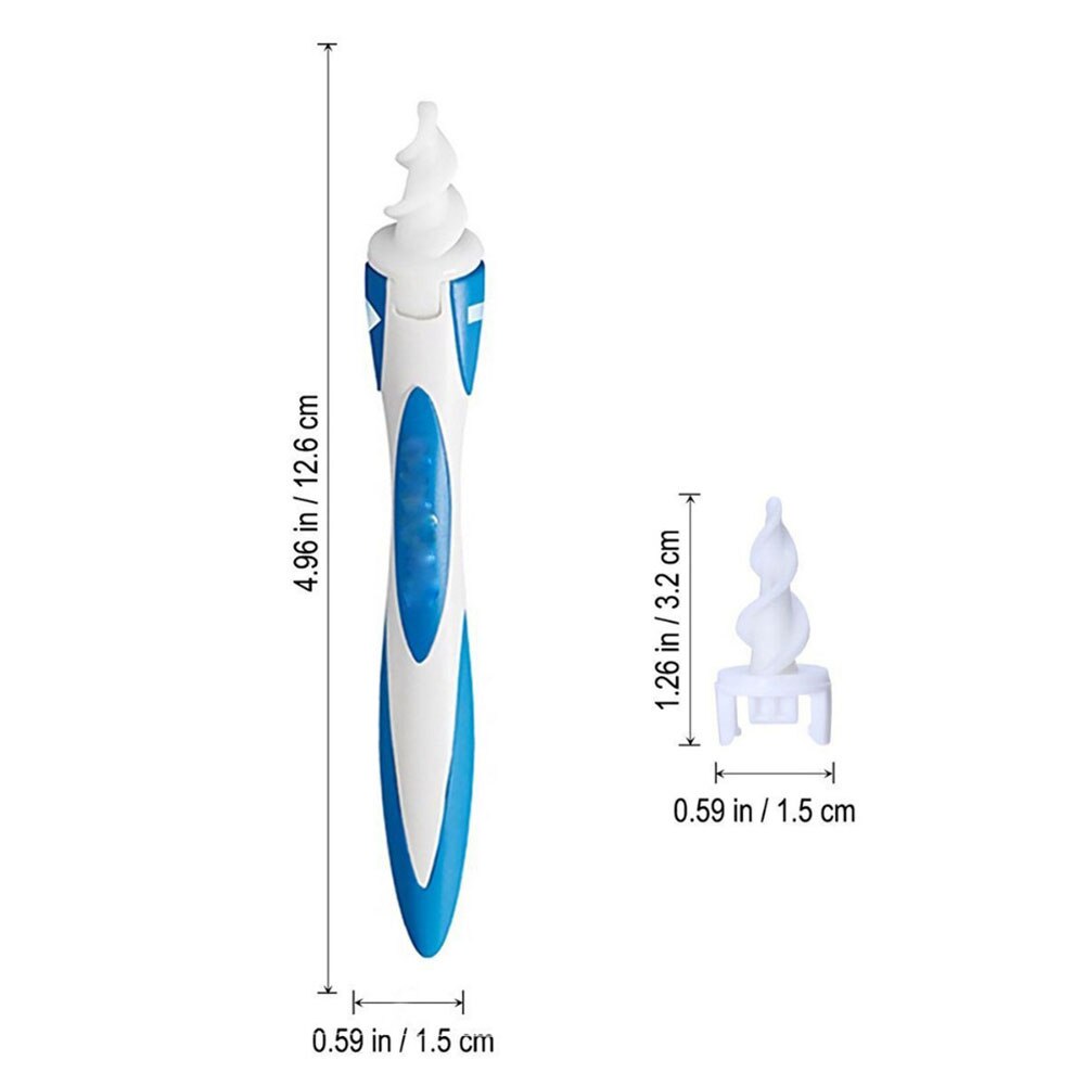 Ear cleaner soft spiral swab tool set choice q-grips  + 16 stk ørevoksfjerningsverktøy luktfjerner ørerensepinner