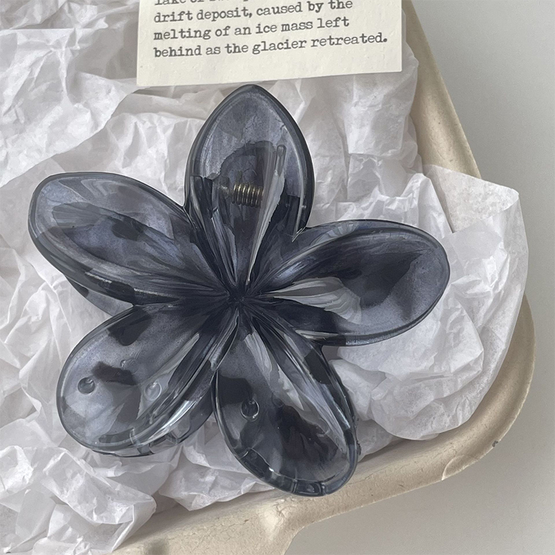 Aishg 8cm gradient ei bloem acryl haarclip voor dames vintage haarklemmen krabklem haarspeldjes meisjes hoofddeksel accessoires