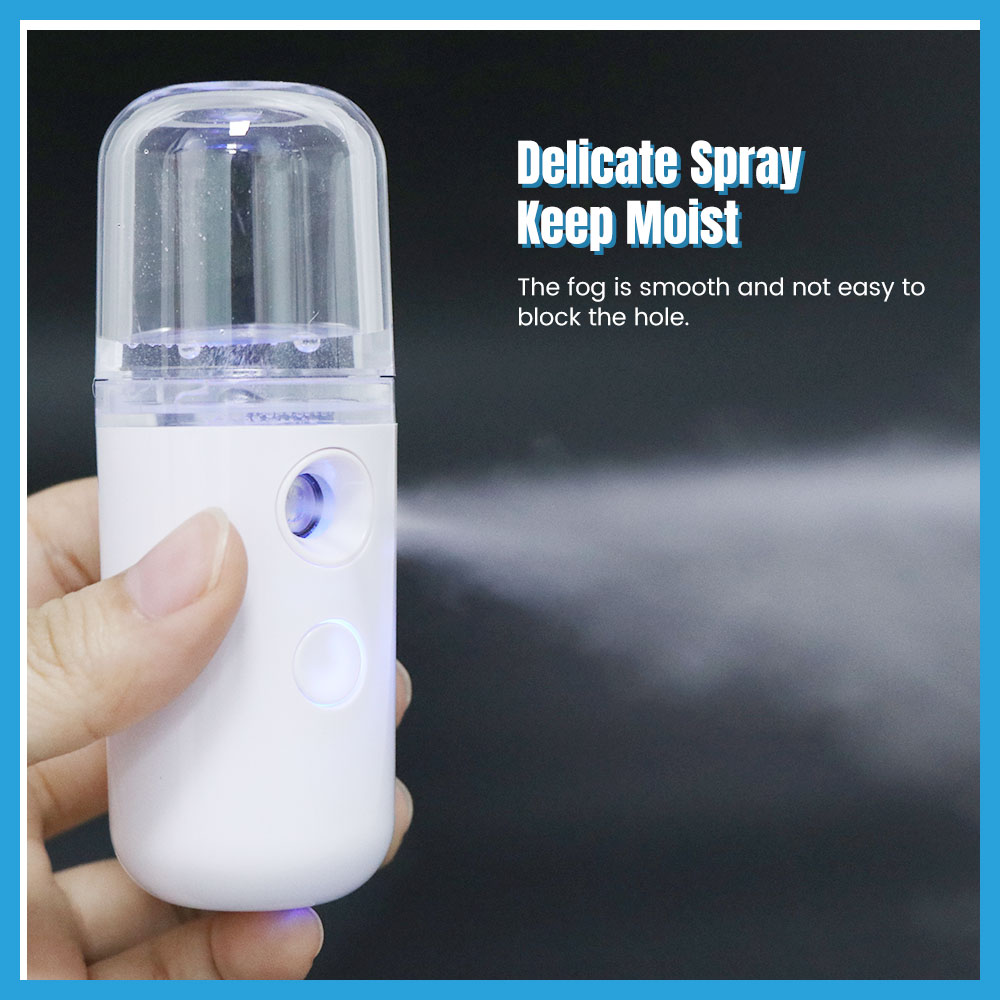 Mini Face Steamer Nano Facial Mister Hydrating Handige Handheld Usb Oplaadbare Mini Facial Steamer Voor Wimper Extensions Huid
