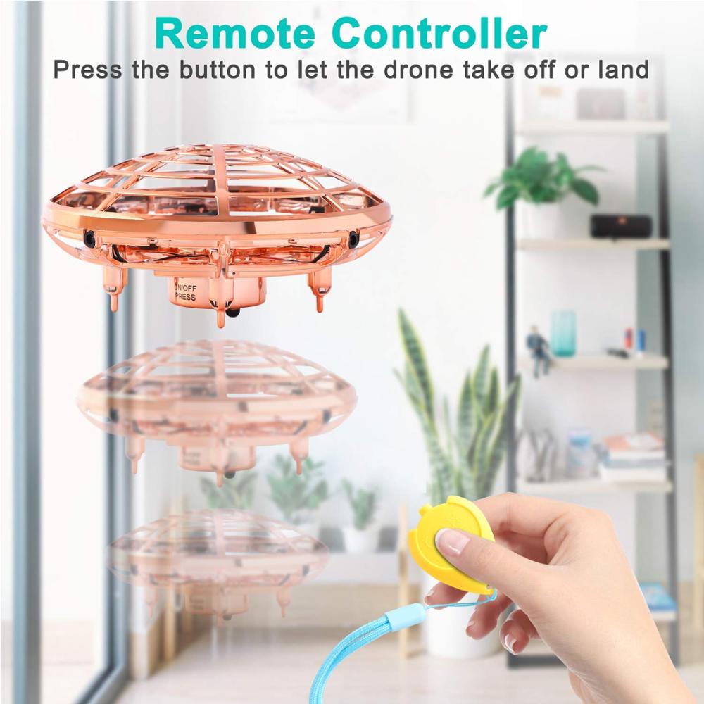 Kinderen Vliegende Speelgoed Mini Ufo Drone Handheld Drone Met 5 Sensoren En 2 Snelheden, perfect Voor Usb Opladen En Afstandsbediening, Gaan