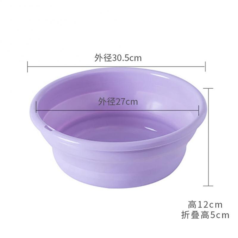 Home Foldable Plastic Basin Portable Student Dormitory Wash Basin Thickened Portable Basin Fishing Car Wash Cleaning Supplies: 06