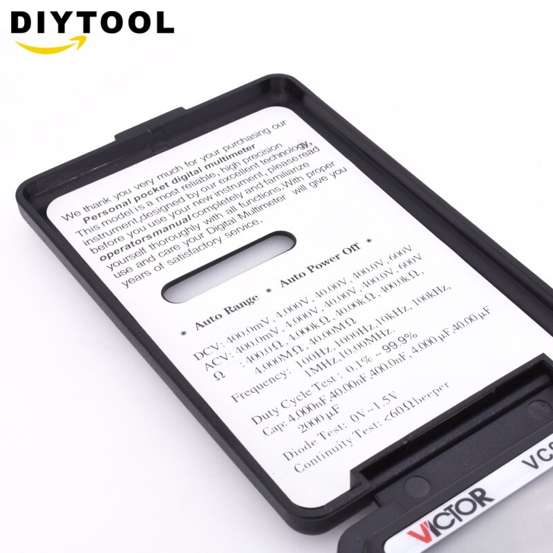 Digital multimeter victor  vc921 dmm integreret multimetro multimeter personlig håndholdt lomme mini digital multimeter