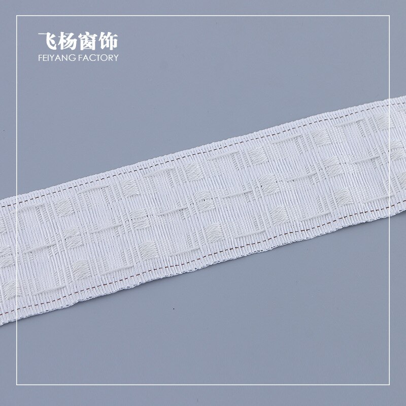 Curtain Cloth Tape Pull Pleated Tape White Ribbon Tape Thickening DIY Sew Curtain Accessories