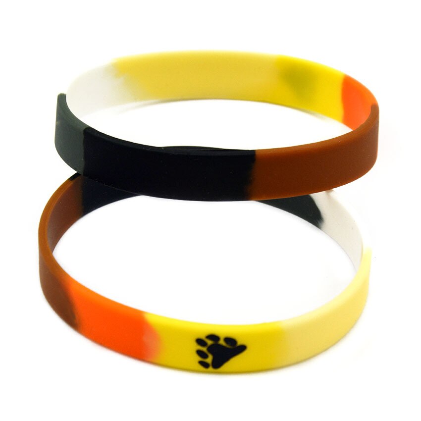 PBR177(1), Bear Pride LGBT Pride Gay Pride Lesbian Awareness Wristband Silicone Rubber Bracelets Give Away