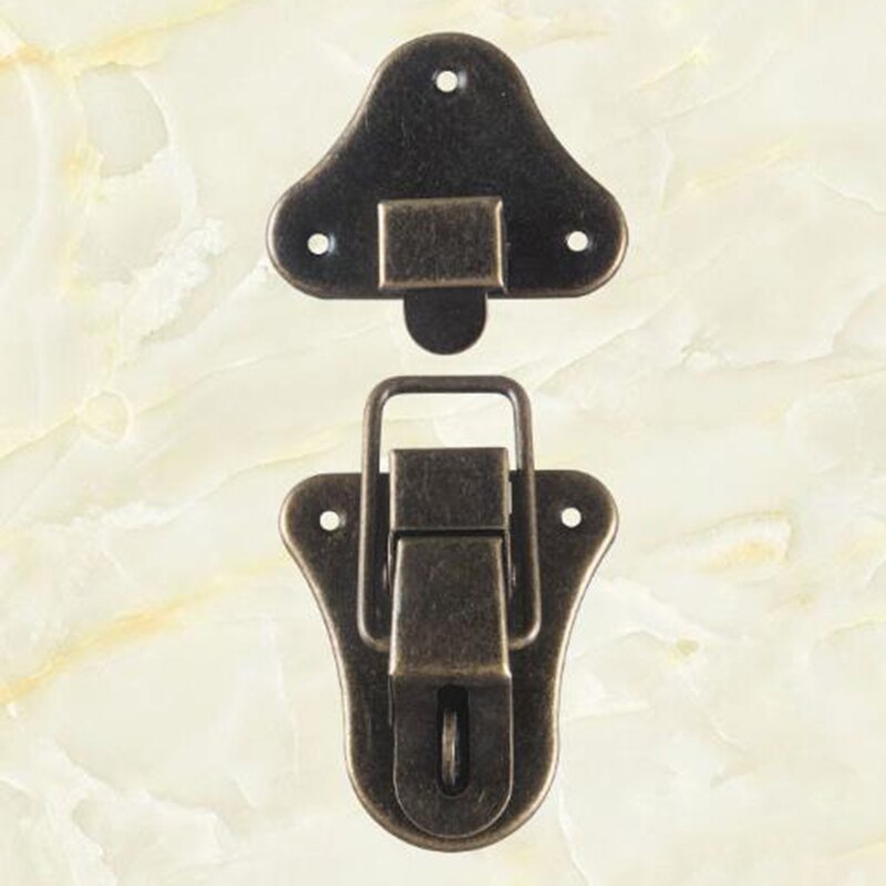Vintage Lock Latch Antique Style Bronze Jewelry Box Drawer Home Office