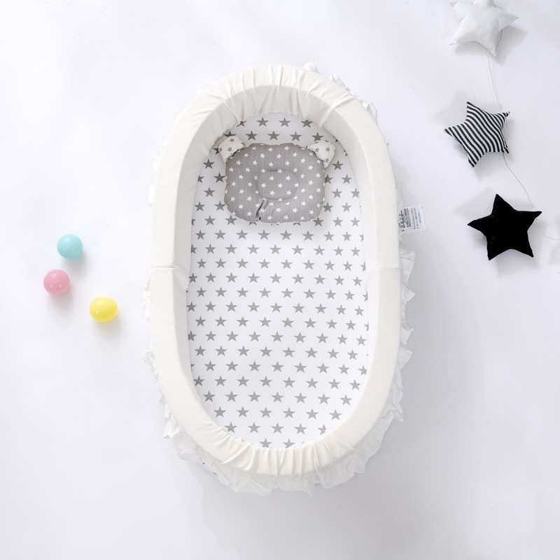 Multifunktion babynest seng til dreng transportabel spædbarn bomuld rejse seng vugge vugge nyfødt flytbar baby seng til pige: 4