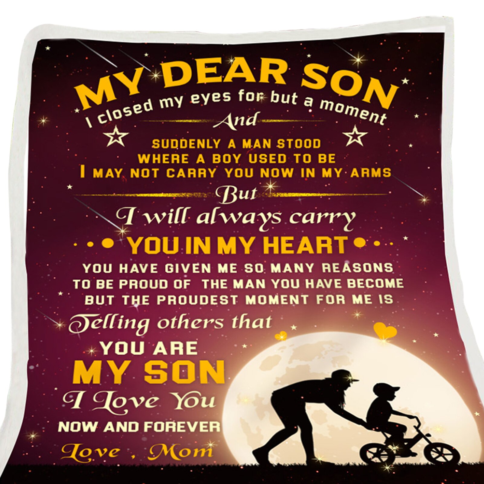 Sleeping Living Room Throw Blanket Envelope Print Winter Bedroom Washable Birthday With Inspirational Message Cozy Warm: E / 130x150cm