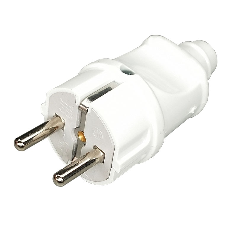Kabel plug Elektrische Plug Voor Europese Socket Converter Wit en Zwart Mannelijke plug Markel viko legrand Schneider livolo A101
