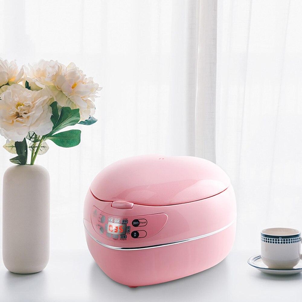 Cuiseur de riz intelligent en forme de cœur, Mini marmite électrique pour 1-2-3-4 personnes