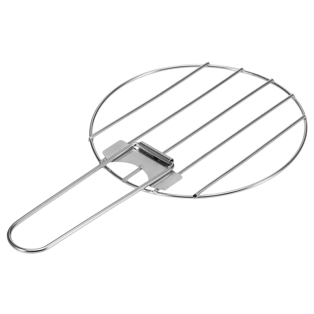 Poêle à bois pliant, cuisine en plein air, brûleur à bois avec plateau à alcool et filet de gril, réchaud de Camping pour barbecue, pique-nique, randonnée: Grill only