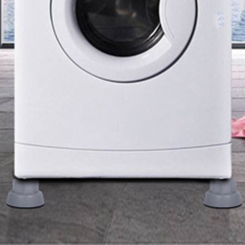 EAS-4x Effen Olifant Voet Drum Wasmachine Base Universele Anti-Slip Beugel Statief Ondersteuning Benen