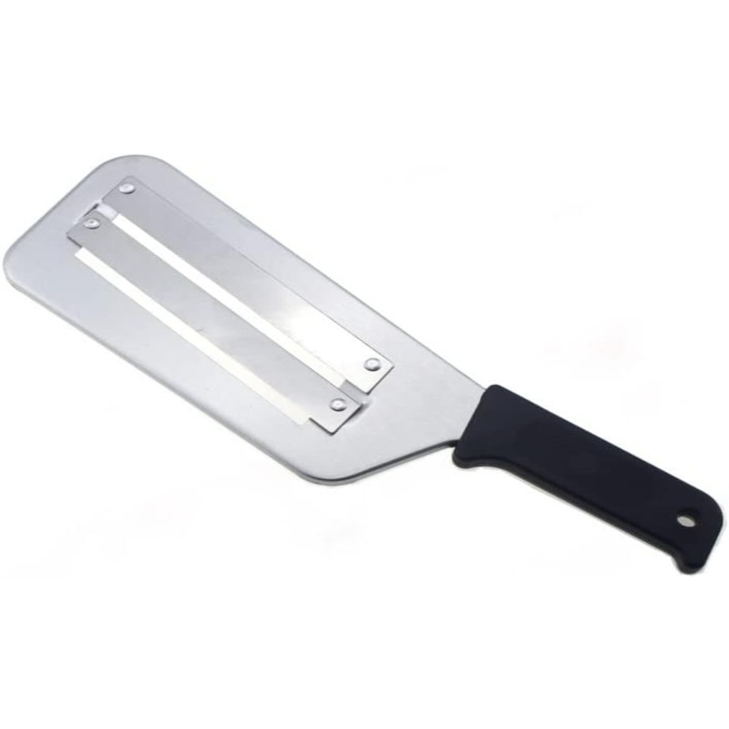 Cuchillo de corte de repollo multifuncional de cocina, cuchillo de corte de acero inoxidable adecuado para cortar repollo y verduras: Negro