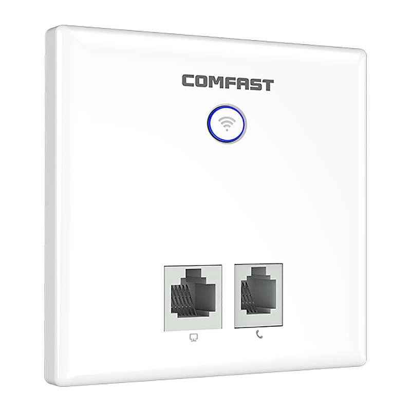 AAAJ-COM rápido 750Mbps inalámbrico en el punto de acceso de pared interior 86 Panel RJ45 + RJ11 puerto de doble banda WAN LAN WiFi repetidor Router