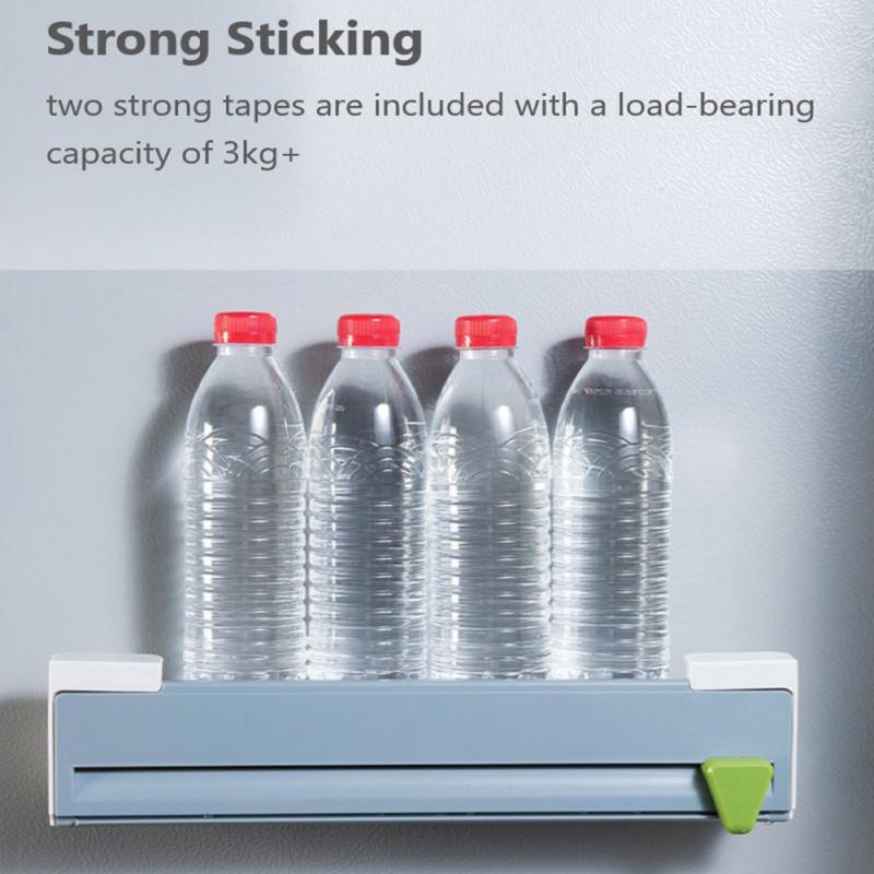 ABS Cling Film Cutter Wall-mounted Food Wrap Cutter Cling Dispenser Durable Non-toxic Storage Organizer For Kitchen Accessories