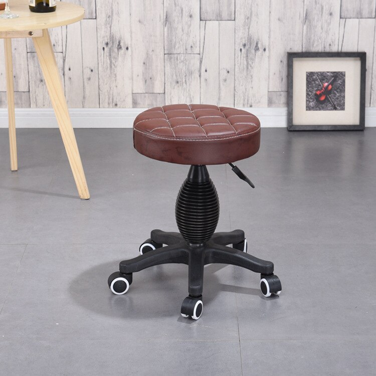 Goedkope Vintage Kapper Kruk Beauty Stijlvolle Stijl Draaibare Werk Kruk Hoogte Verstelbare Kleurendruk Stoel: Plastic pulley  C