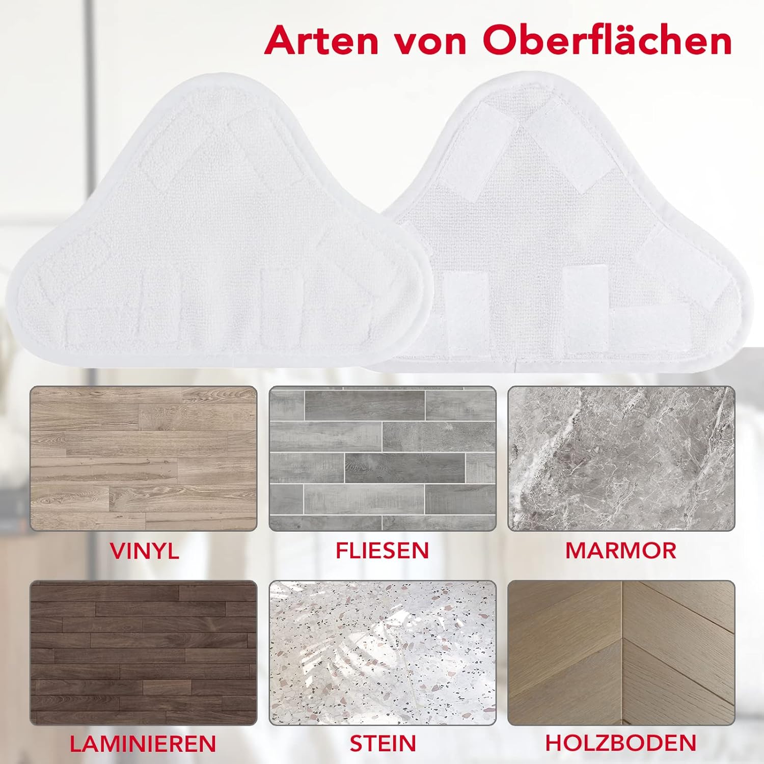 Stoommoppads voor H2O X5 stoomreinigers, vervangende microvezelpads, reinigingsdoekjes voor H20 x5 vloerreinigingshoezen
