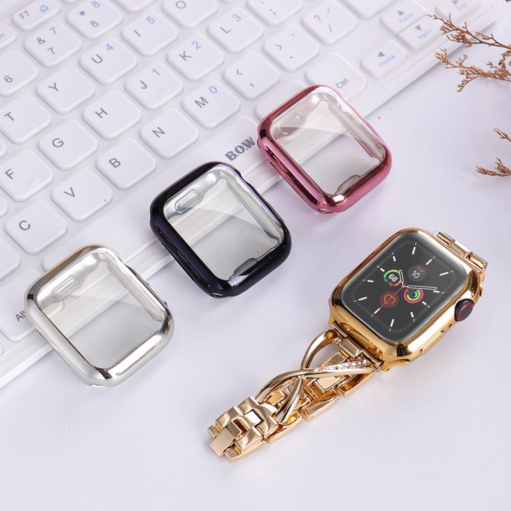 360 slankt urcover til apple watch case serie 5 4 3 2 1 42mm 38mm blød klar tpu skærmbeskytter til iwatch 44mm 40mm