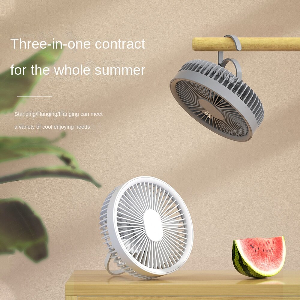 Multipurpose Portable Fan Outdoor Camping Portable Air Conditioner with Night Light 4000mAh Usb Rechargeable Fan Ventilador