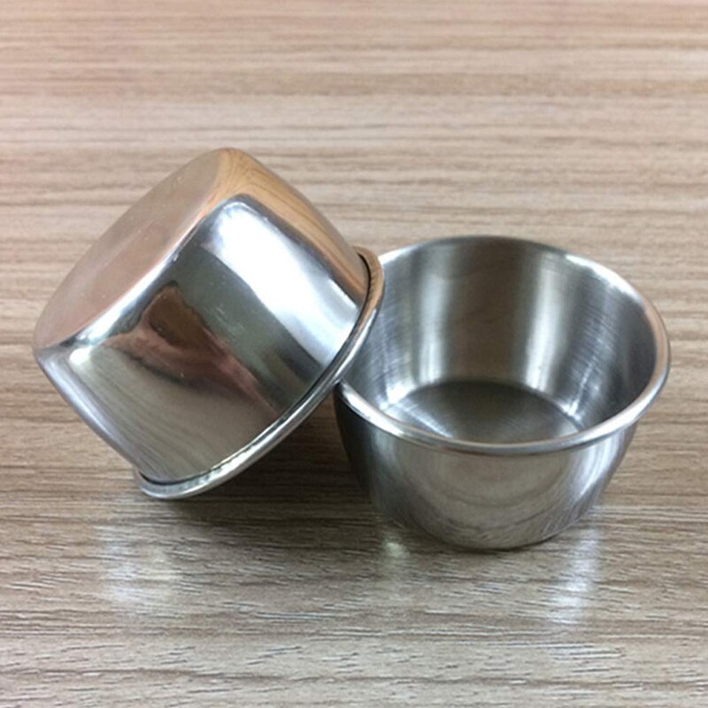 12Pcs Stainless Steel Container Food Storage Containers for Portion Control Sauces Spices Liquid Dips